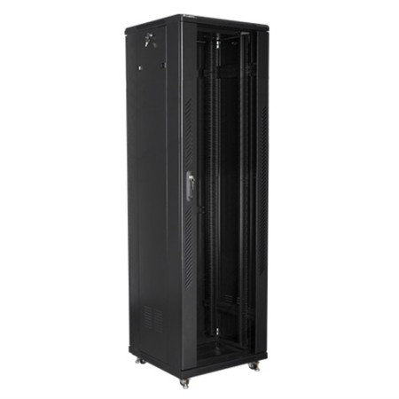 Armario lanberg rack 19 pulgadas 42u 600x600 flat pack black negro