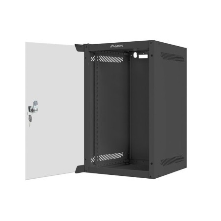 Armario rack lanberg 9u 280x310 auto ensamblado 10 pulgadas hasta 20 kg negro
