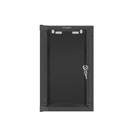 Armario rack lanberg 9u 280x310 auto ensamblado 10 pulgadas hasta 20 kg negro