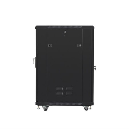 Armario lanberg rack 19 pulgadas 22u 600x800 flat pack black negro