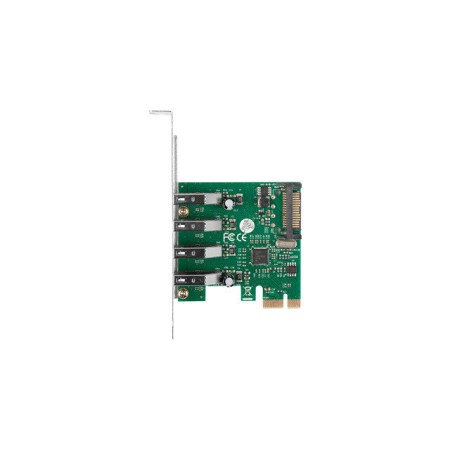 Tarjeta pci express lanberg x1 a 4x usb tipo a 3.1 gen1 low profile