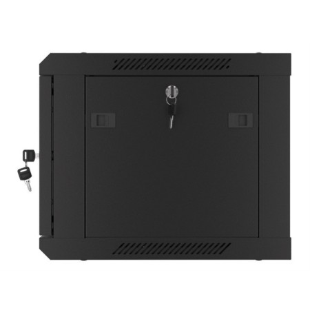 Armario lanberg mural rack 19 pulgadas 6u - 600x450 negro