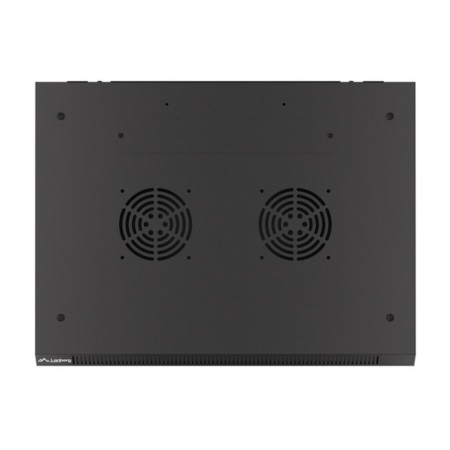 Armario lanberg mural rack 19 pulgadas 6u - 600x450 negro