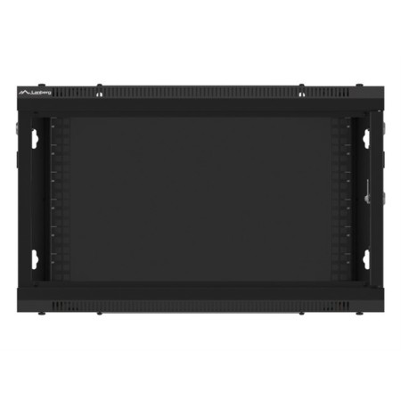 Armario lanberg mural rack 19 pulgadas 6u - 600x450 negro
