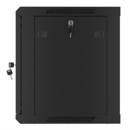 Armario lanberg mural rack 19 pulgadas 9u - 600x450 negro