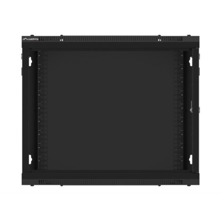 Armario lanberg mural rack 19 pulgadas 9u - 600x600 negro