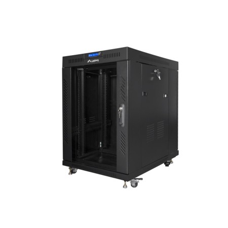 Armario lanberg rack 19 pulgadas 15u 600x800 negro
