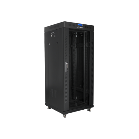 Armario lanberg 19 pulgadas 27u - 600x600 negro