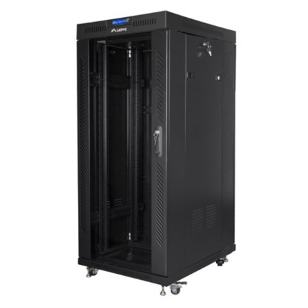 Armario lanberg rack 19 pulgadas 27u 600x800 negro