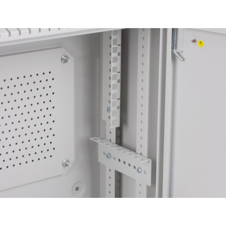 Armario lanberg mural rack 19 pulgadas 4u+3u - 540x200 gris