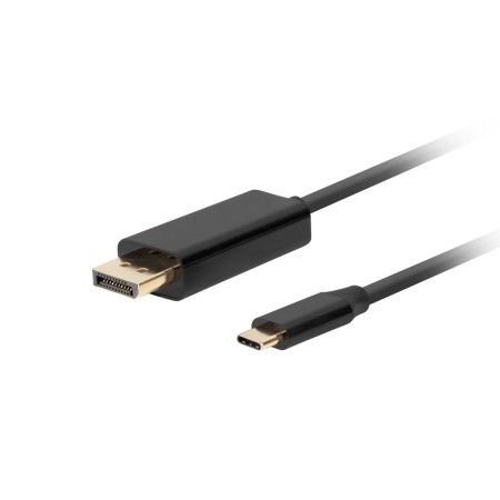 Cable usb tipo c a displayport 4k lanberg macho - macho 1m negro