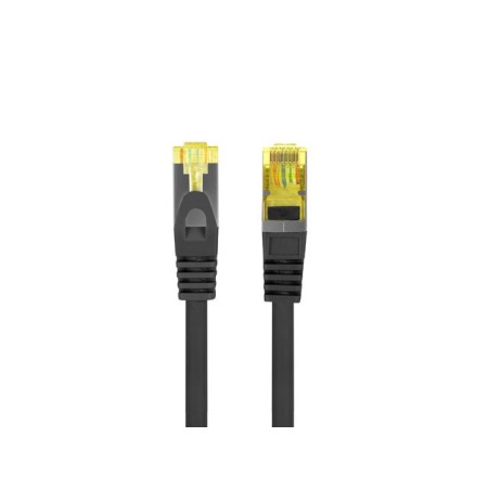 Cable red lanberg latiguillo cat.6a s - ftp lszh cu 1m negro fluke passed