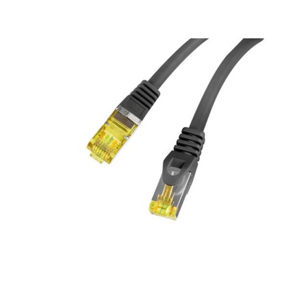 Cable red lanberg latiguillo cat.6a s - ftp lszh cu 1m negro fluke passed