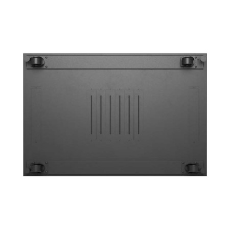 Armario lanberg rack 19 pulgadas 27u - 800x1200 puerta mesh con lcd flat pack negro