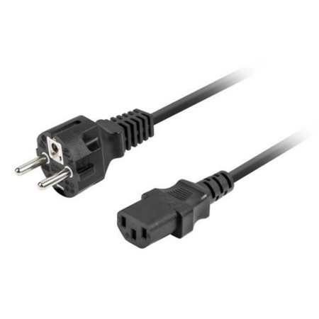 Cable de alimentacion lanberg schuko cee 7 - 7 a iec320 c13 vde 1.8m