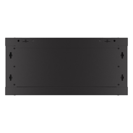 Armario lanberg mural rack 19 pulgadas 4u - 600x450 puerta perforada flat pack negro