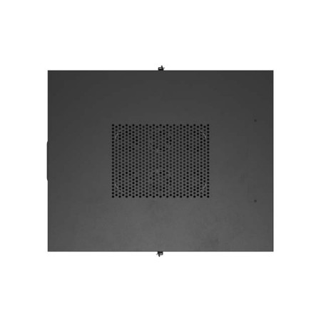 Armario lanberg rack 19 pulgadas 22u - 800x1000 flat pack puerta perforada con lcd negro