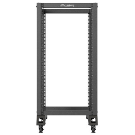 Armario lanberg abierto rack 19 pulgadas 22u - 600x1000 negro