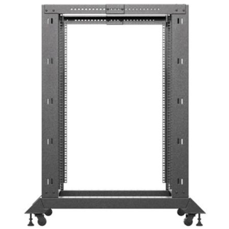 Armario lanberg abierto rack 19 pulgadas 22u - 600x1000 negro