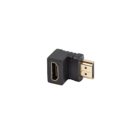 Adaptador hdmi 4k lanberg macho - hembra angulo abajo