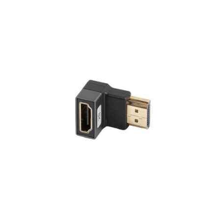 Adaptador hdmi 8k lanberg macho - hembra angulo abajo