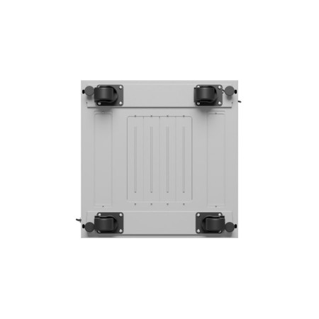 Armario lanberg rack 19 pulgadas 15u - 600x600 flat pack gris puerta de cristal con lcd