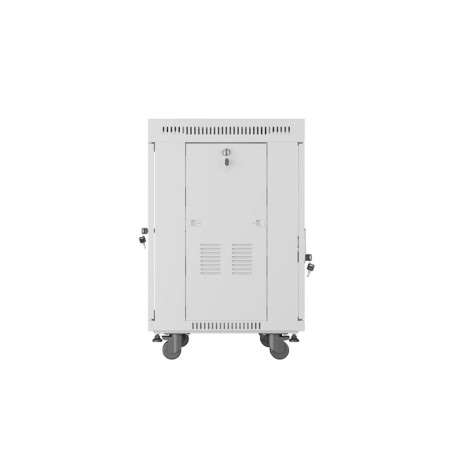 Armario lanberg rack 19 pulgadas 15u - 600x600 flat pack gris puerta de cristal con lcd