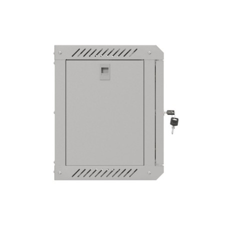 Armario lanberg mural rack 10 pulgadas 6u - 300x300 flat pack gris puerta cristal