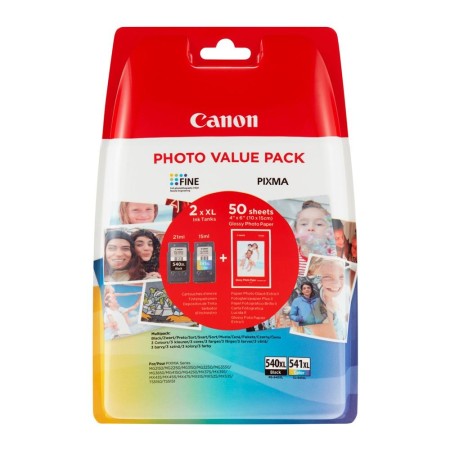 Multipack canon pg - 540l - cl - 541xl  papel fotografico