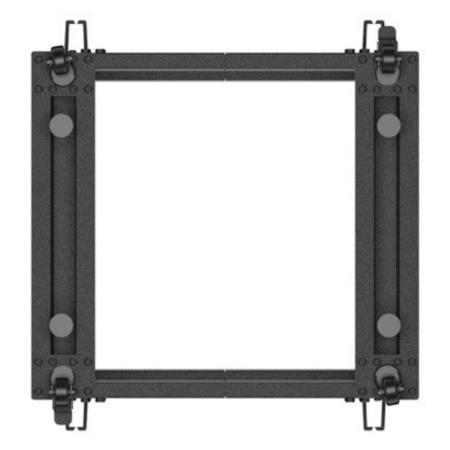 Armario lanberg abierto rack 19 pulgadas 9u - 600x600 negro