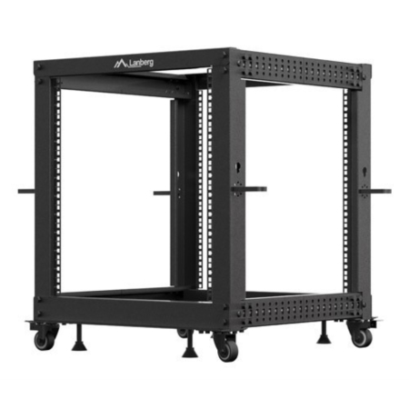 Armario lanberg abierto rack 19 pulgadas 12u - 600x600 negro