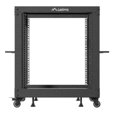 Armario lanberg abierto rack 19 pulgadas 12u - 600x600 negro