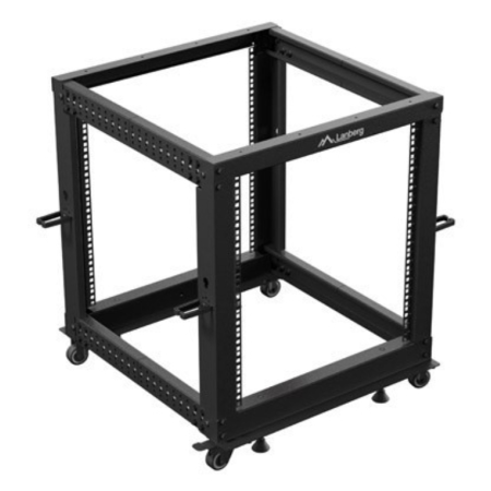 Armario lanberg abierto rack 19 pulgadas 12u - 600x600 negro