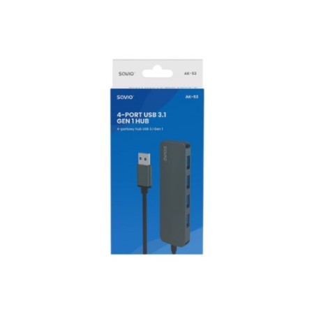 HUB USB 3.1 SAVIO AK-53