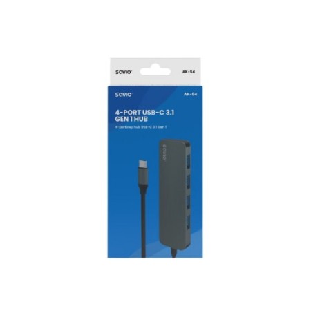 HUB USB-C 3.1 SAVIO AK-54