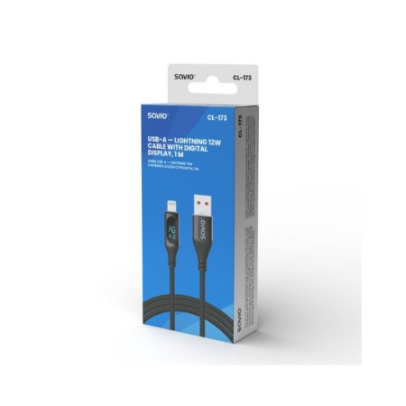 CABLE USB-C SAVIO CL-173 NEGRO