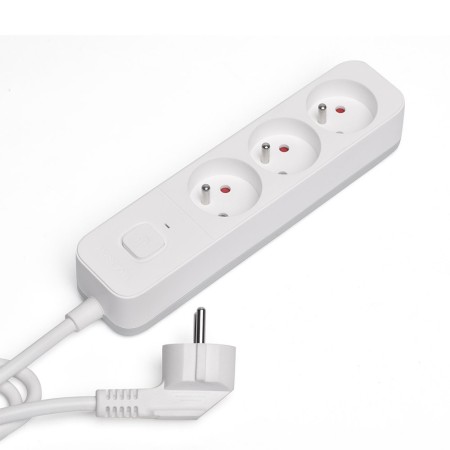 REGLETA DE 3 ENCHUFES 1.5M BLANCO SAVIO LZ-07