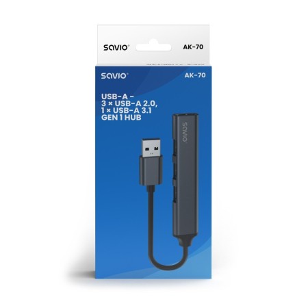 HUB USB(A) - 3 X USB(A) 2.0 + 1 X USB(A) 3.2 SAVIO