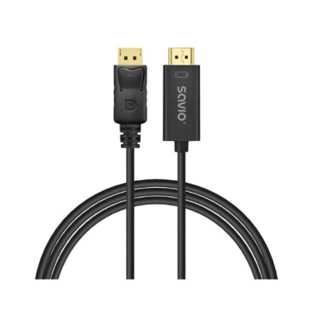 CABLE DISPLAYPORT A HDMI 1.5M SAVIO CL-183 M/M