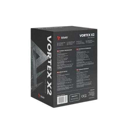 DISIPADOR CPU SAVIO VORTEX X2 BLACK