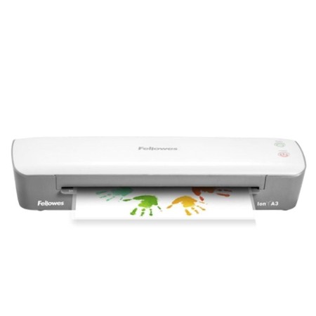 Plastificadora Fellowes Ion A3/ hasta A3 y 125 Micras/ Blanca y Gris