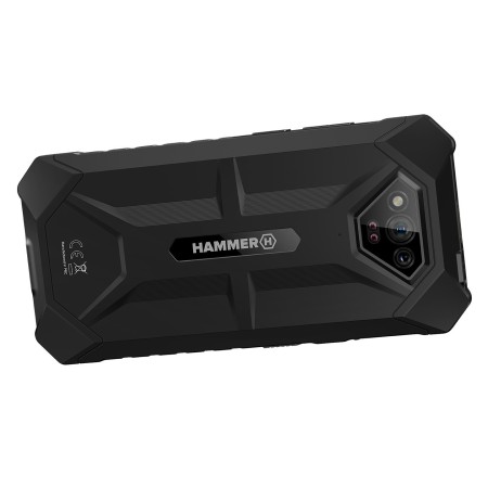 Movil rugerizado hammer iron v 6+6 - 64gb negro