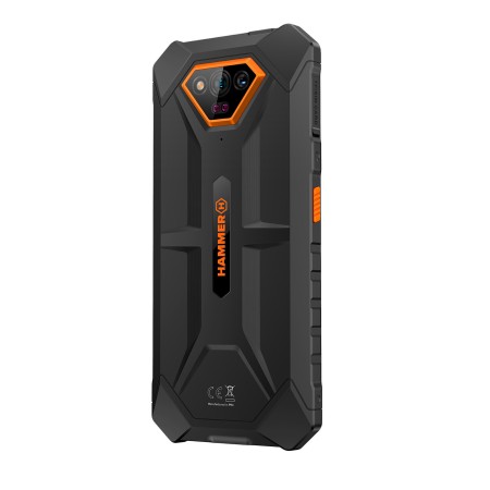 Movil rugerizado hammer iron v 6+6 - 64gb naranja