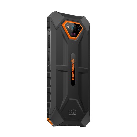 Movil rugerizado hammer iron v 6+6 - 64gb naranja