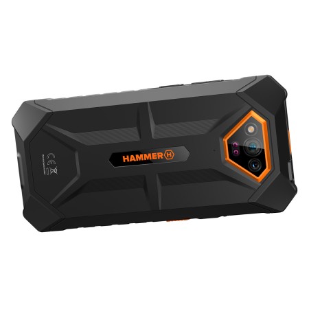 Movil rugerizado hammer iron v 6+6 - 64gb naranja