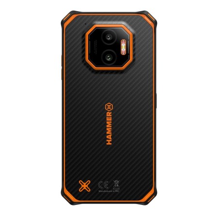 Movil rugerizado hammer energy x2 5g 6 - 128gb negro - naranja