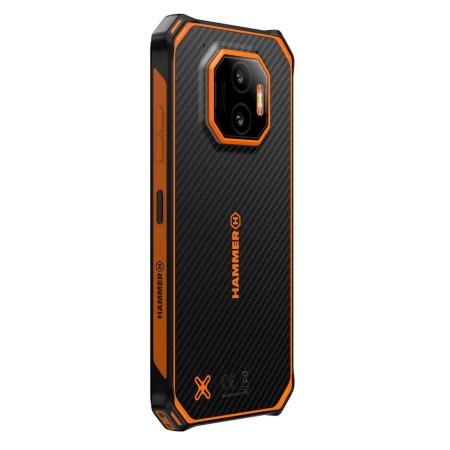 Movil rugerizado hammer energy x2 5g 6 - 128gb negro - naranja