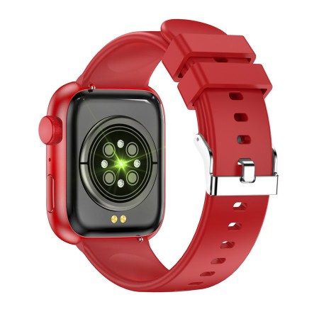 Smartwatch Forever IGo Watch 3 JW-500/ Notificaciones/ Frecuencia Cardíaca/ Rojo