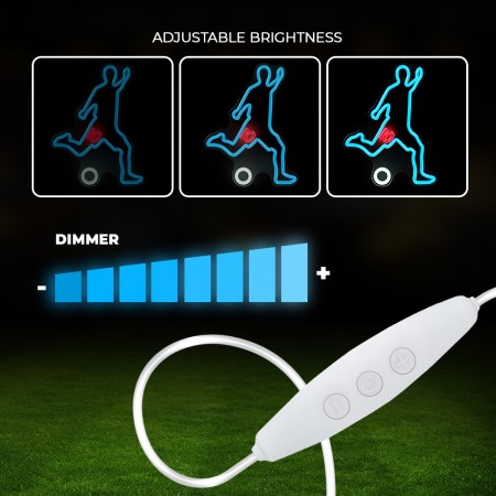 Lampara forever neon plexi led footballer white