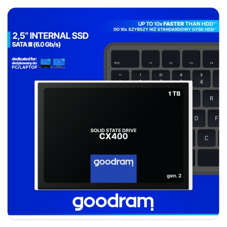 Disco duro interno solido ssd goodram ssdpr - cx400 - 01t - g2 1tb 2.5 pulgadas sata3 cx400